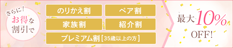 町田マリアマリアクリニックのお得な割引プラン